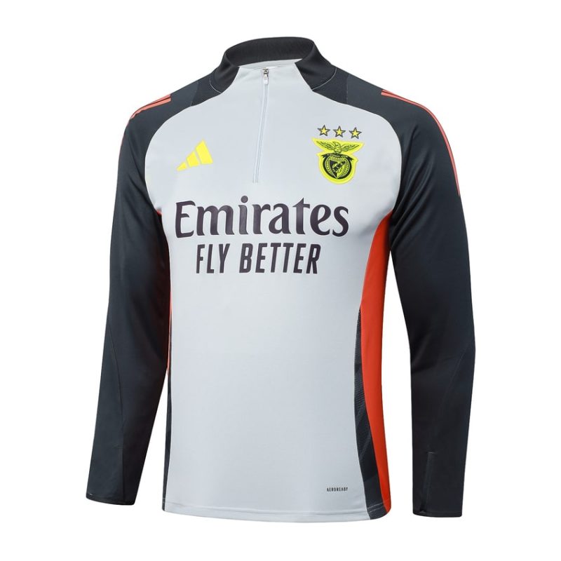 Survetement Benfica Training 2024 2025 Blanc Noir 2 Survetement Benfica Training 2024 2025 Blanc Noir