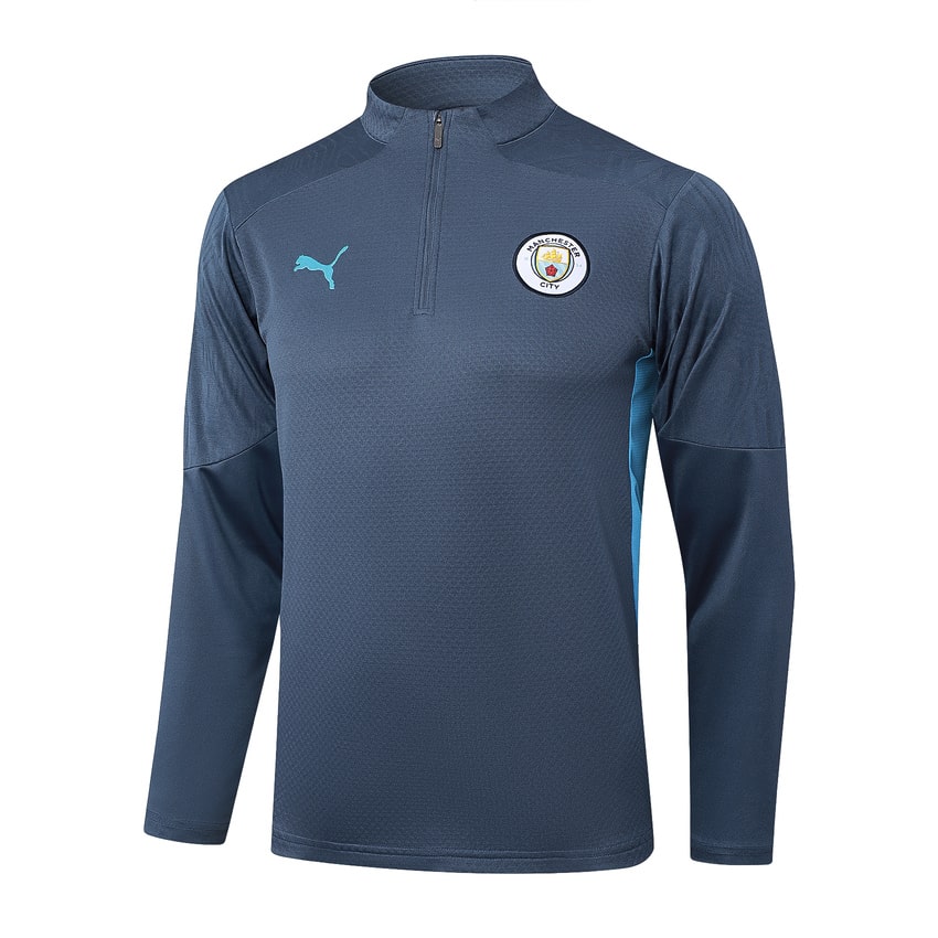Survetement Manchester City Training 2024 2025 Bleu Foncé