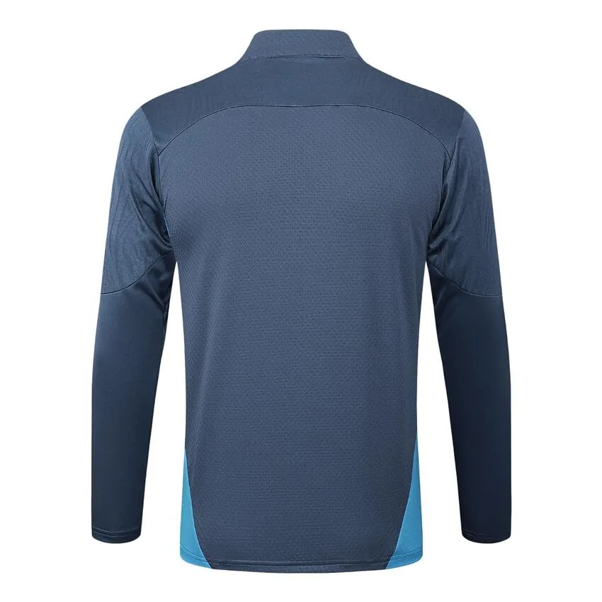 Survetement Manchester City Training 2024 2025 Bleu Foncé