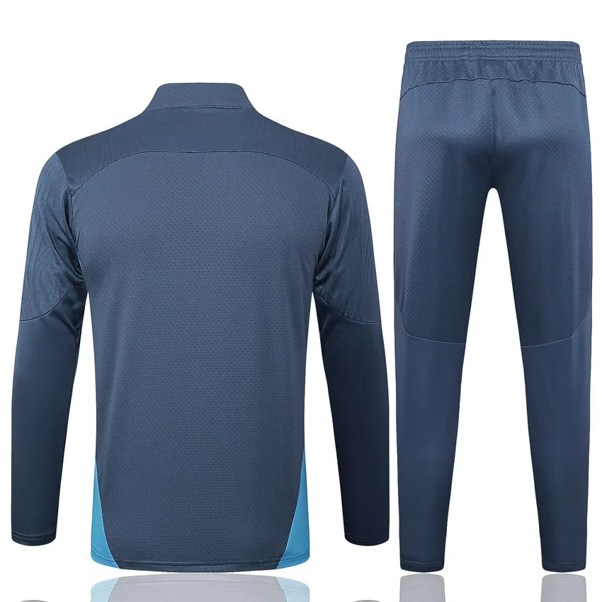 Survetement Manchester City Training 2024 2025 Bleu Foncé