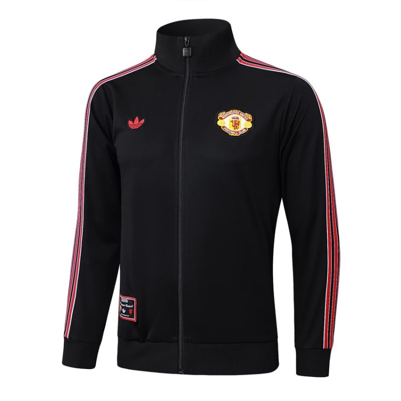 Survetement Manchester United Veste 2024 2025 Noir Rouge 2 Survetement Manchester United Veste 2024 2025 Noir Rouge