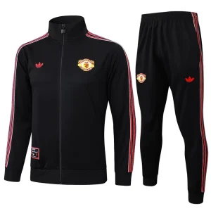 Survetement Manchester United Veste 2024 2025 Noir Rouge