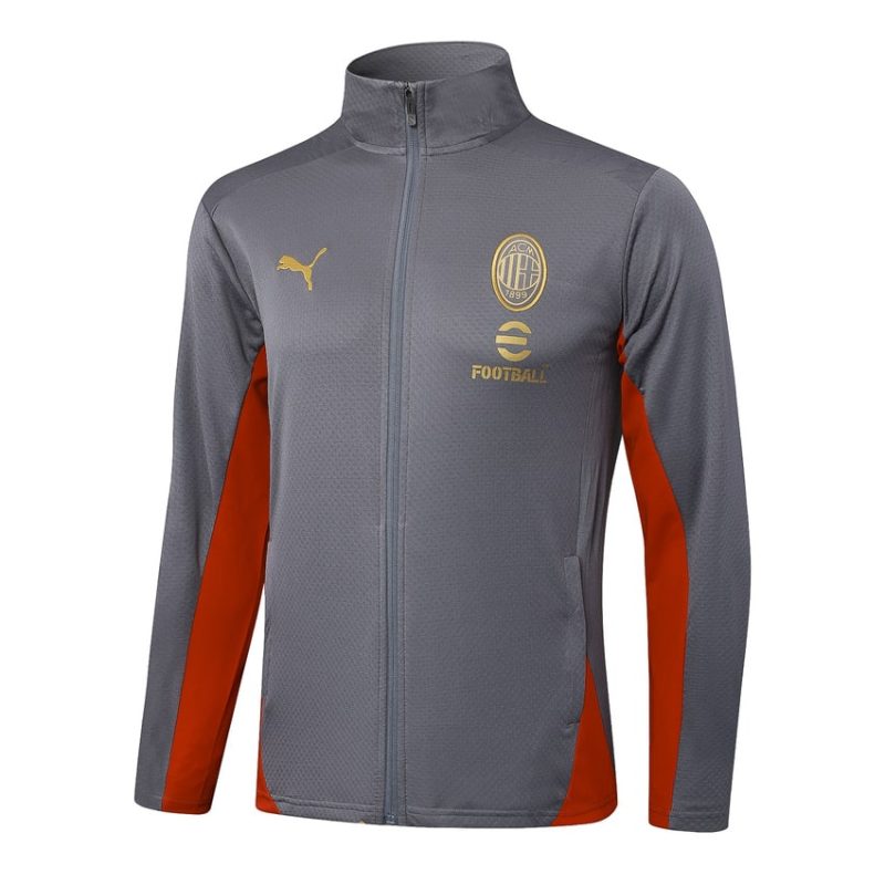 Survetement Milan AC Veste 2024 2025 Gris 2 Survetement Milan AC Veste 2024 2025 Gris