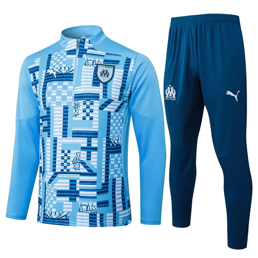 Survetement OM Training 2024 2025 Bleu Ciel Survetement OM Training 2024 2025 Bleu Ciel