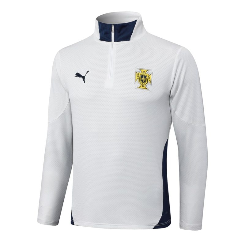 Survetement Portugal Training 2024 2025 Blanc Bleu 2 Survetement Portugal Training 2024 2025 Blanc Bleu