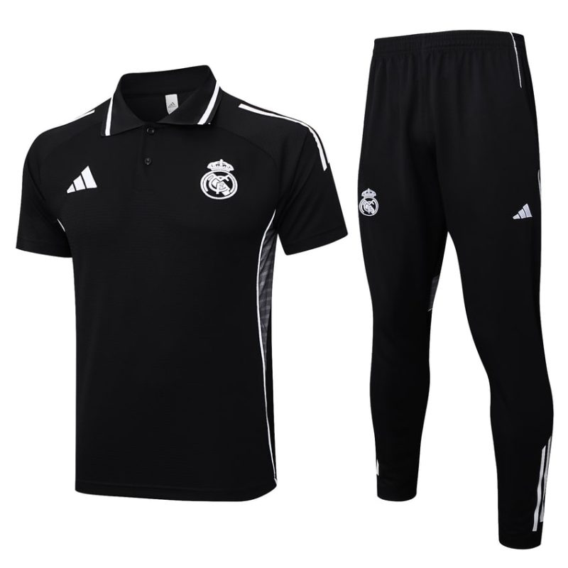 Survetement Real Madrid Polo 2024 2025 Noir Sombre