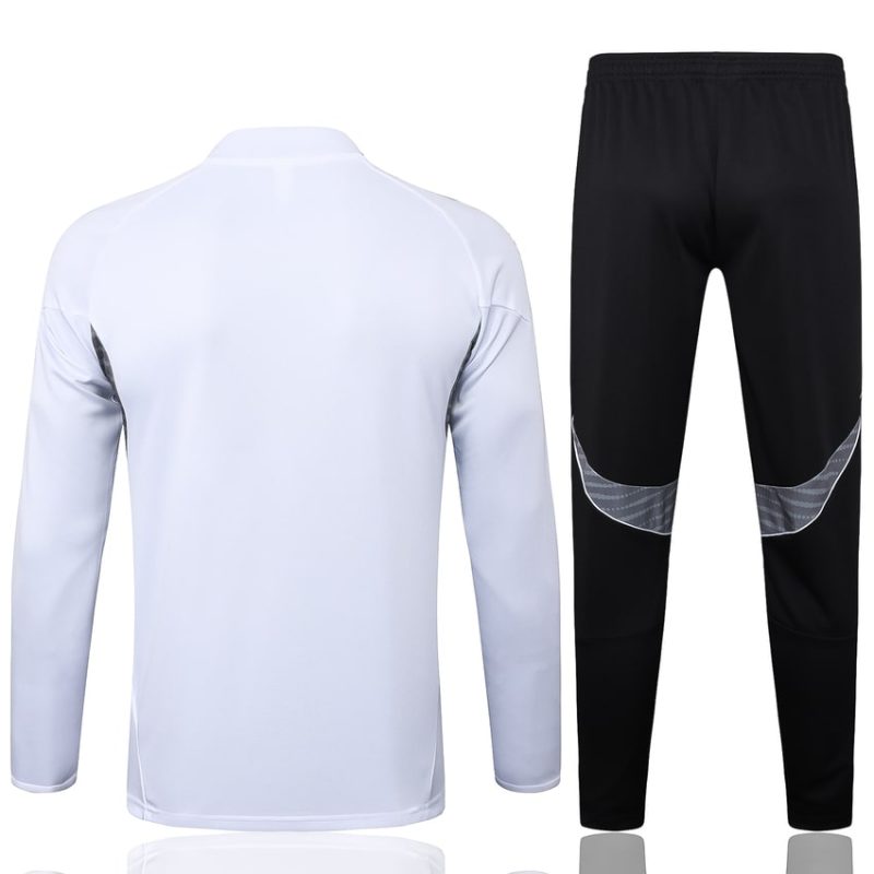 Survetement Real Madrid Training 2024 2025 Blanc Noir 4 Survetement Real Madrid Training 2024 2025 Blanc Noir