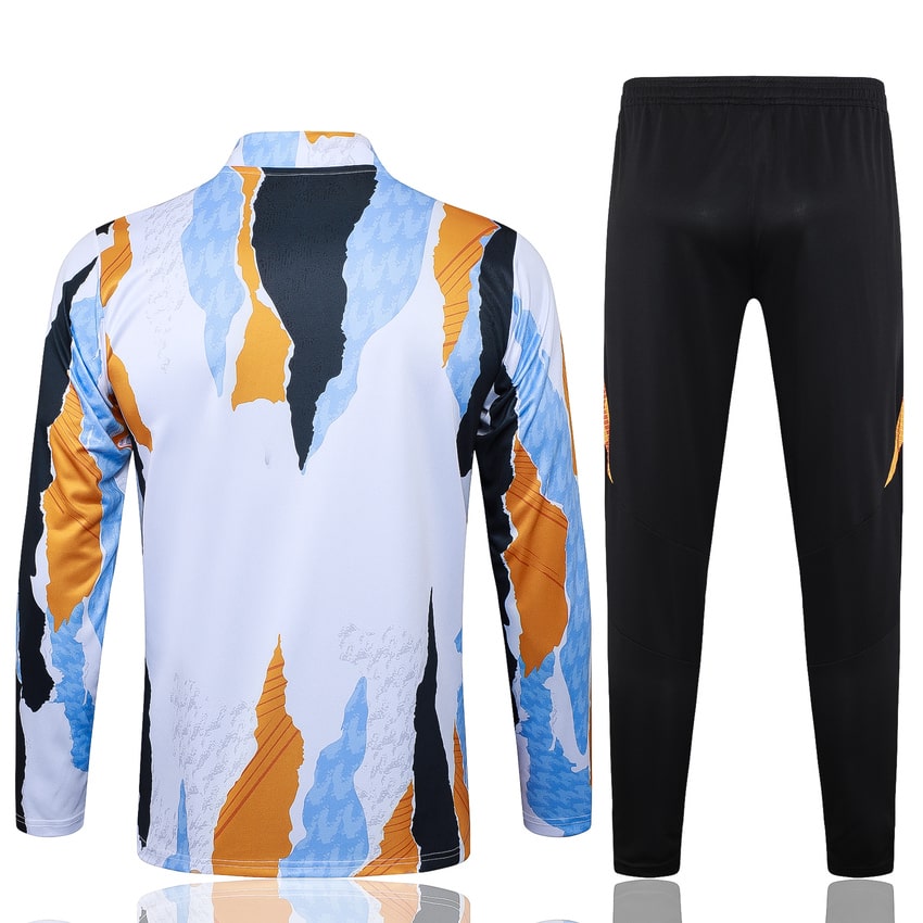 Survetement Real Madrid Training 2024 2025 Blanc Tache