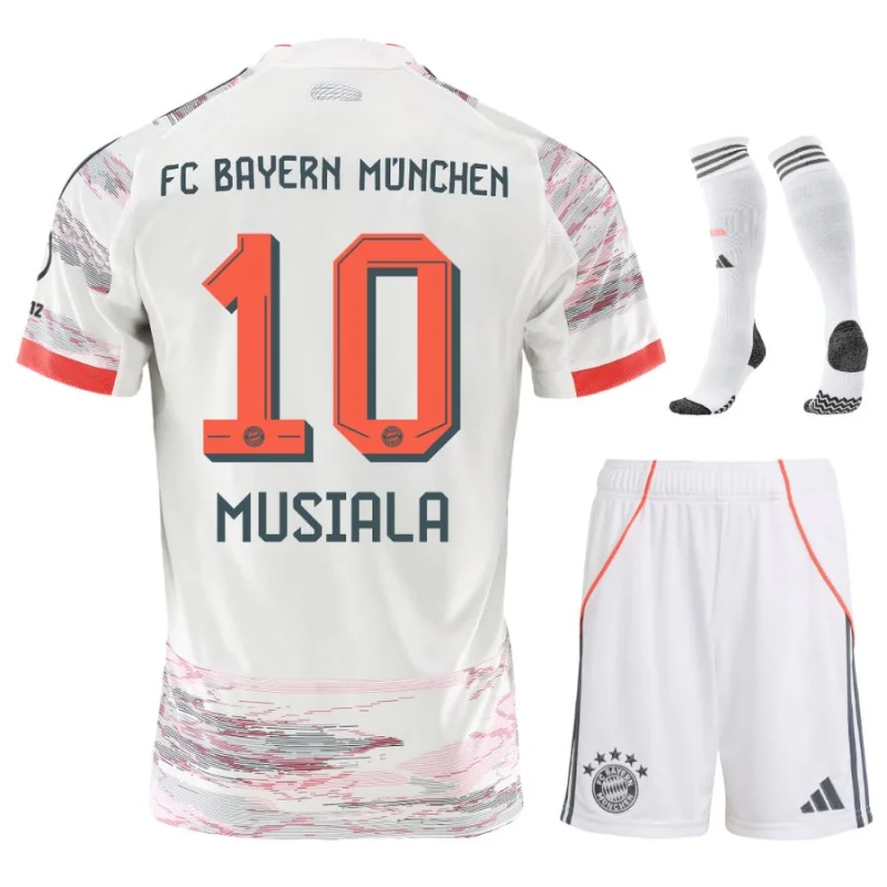 Camiseta Bayern Munich Segunda Equipación Infantil 2025 2026 Musiala