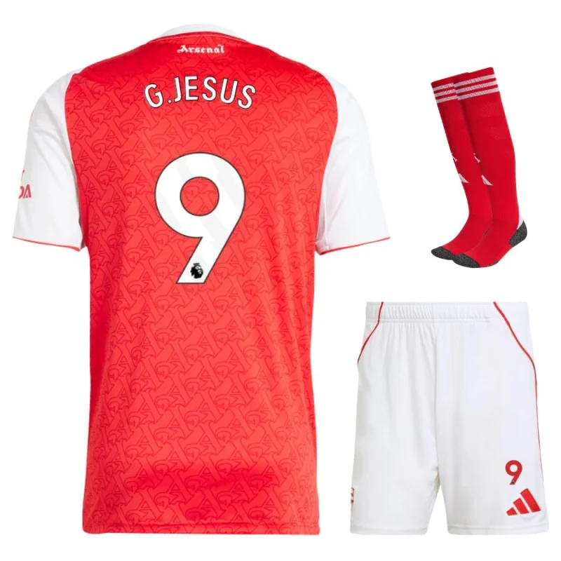 Camiseta Arsenal 2025 2026 Jesús Primera Equipación Infantil