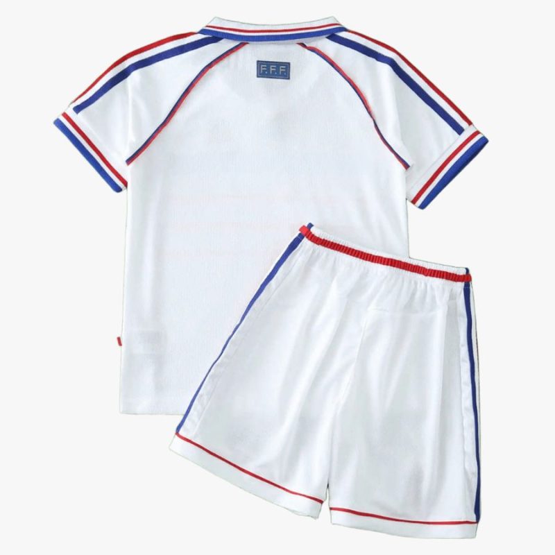 Maillot Kit Enfant Equipe de France Exterieur 1998 (2) Maillot Kit Enfant Equipe de France Exterieur 1998