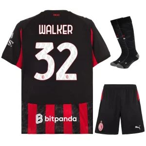 Maglia Home Bambino AC Milan 2025 2026 Walker