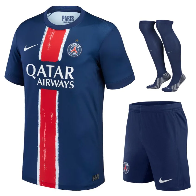 Maillot Kit Enfant PSG Champions D'Europe 2025 1 Etoile Maillot Kit Enfant PSG Champions D'Europe 2025 1 Etoile