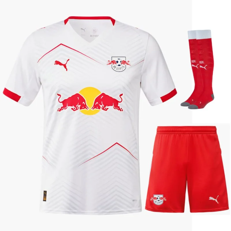 Camiseta Red Bull Leipzig Primera Equipación Infantil 2025 2026