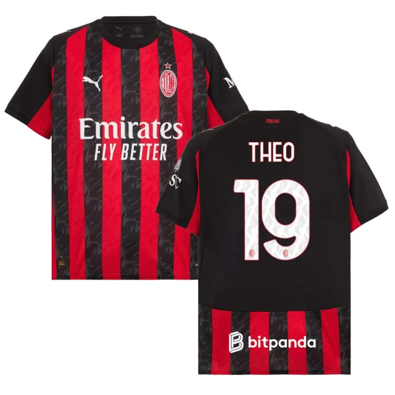 AC Milan Home Jersey 2025 2026 Theo