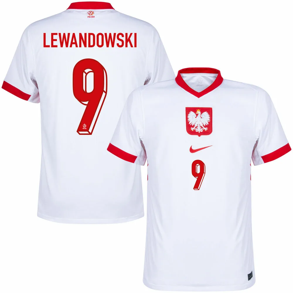 Maillot Pologne Domicile 2024 2025 Lewandowski (1) Maillot Pologne Domicile 2024 2025 Lewandowski