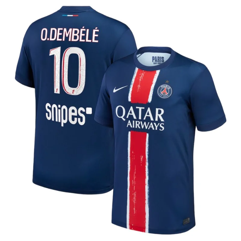 Maillot PSG Domicile 2024 2025 Dembélé 1 Etoile Maillot PSG Domicile 2024 2025 Dembélé 1 Etoile