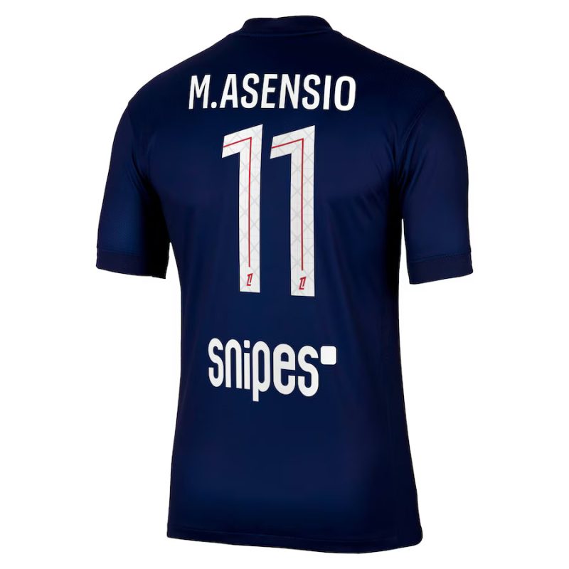 Maillot PSG Domicile 2025 2026 Asensio (2) Maillot PSG Domicile 2025 2026 Asensio
