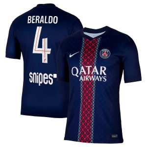 Maillot PSG Domicile 2025 2026 Beraldo