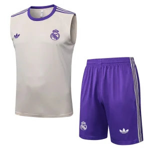 Tank Top Shorts Real Madrid 2025 2026 Beige Viole