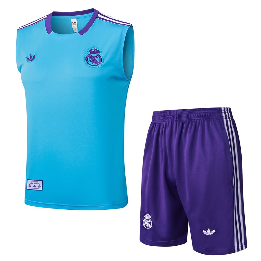 Debardeur Short Real Madrid 2025 2026 Bleu Ciel