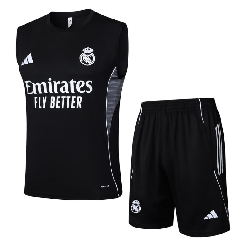 Debardeur Short Real Madrid 2025 2026 Noir Sombre