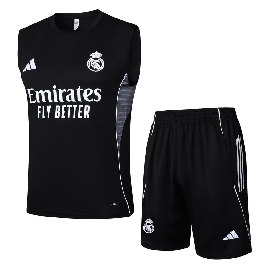 Debardeur Short Real Madrid 2025 2026 Noir Sombre