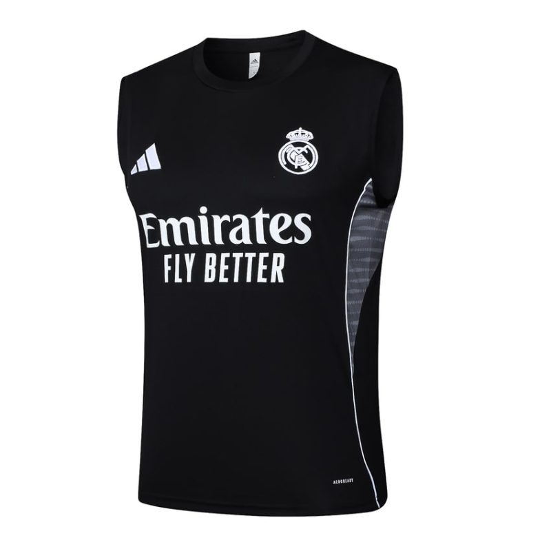 Debardeur Short Real Madrid 2025 2026 Noir Sombre (3) Debardeur Short Real Madrid 2025 2026 Noir Sombre