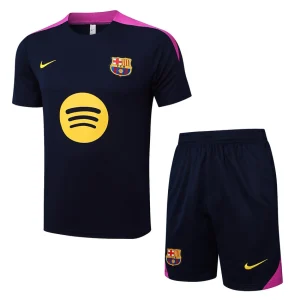 Pantaloncini da calcio neri e rosa del Barcellona 2025-2026