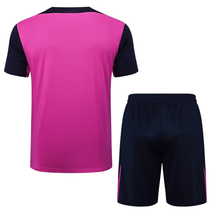Ensemble Maillot Short Barca 2025 2026 Rose Noir (2) Ensemble Maillot Short Barca 2025 2026 Rose Noir
