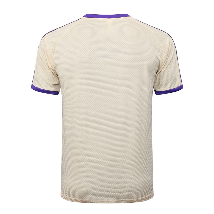 Ensemble Maillot Short Real Madrid 2025 2026 Beige Violet