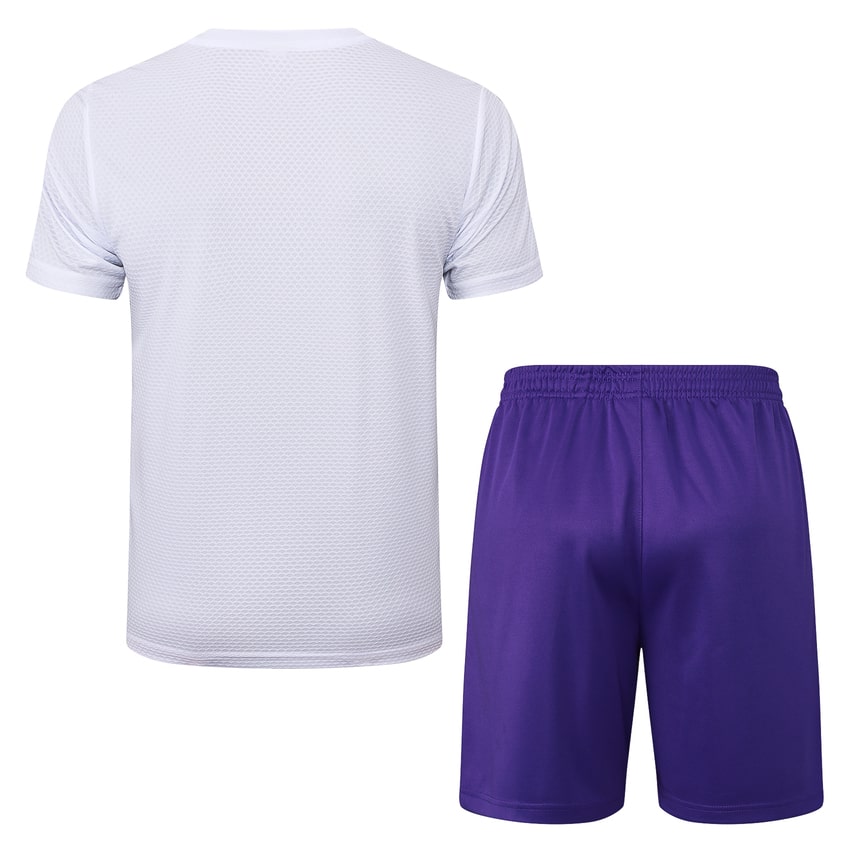 Ensemble Maillot Short Real Madrid 2025 2026 Blanc Violet