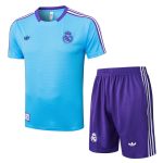 Ensemble Maillot Short Real Madrid 2025 2026 Bleu Ciel