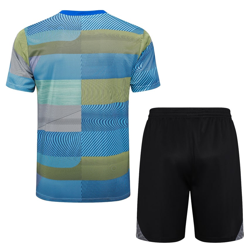 Ensemble Maillot Short Real Madrid 2025 2026 Bleu Vert