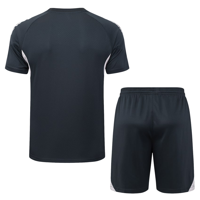 Ensemble Maillot Short Real Madrid 2025 2026 Noir Clair