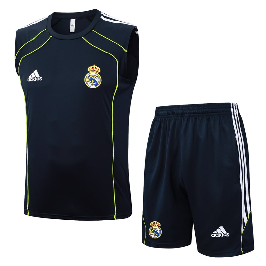 Ensemble Maillot Short Real Madrid 2025 2026 Noir Sombre (1) Ensemble Maillot Short Real Madrid 2025 2026 Noir Sombre