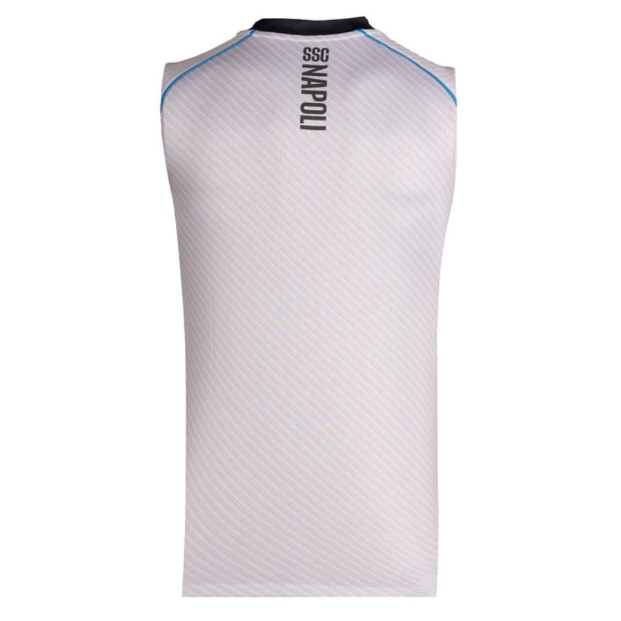 MAILLOT NAPLES 2025 2026 TRAINING ARGENT SANS MANCHES (2)