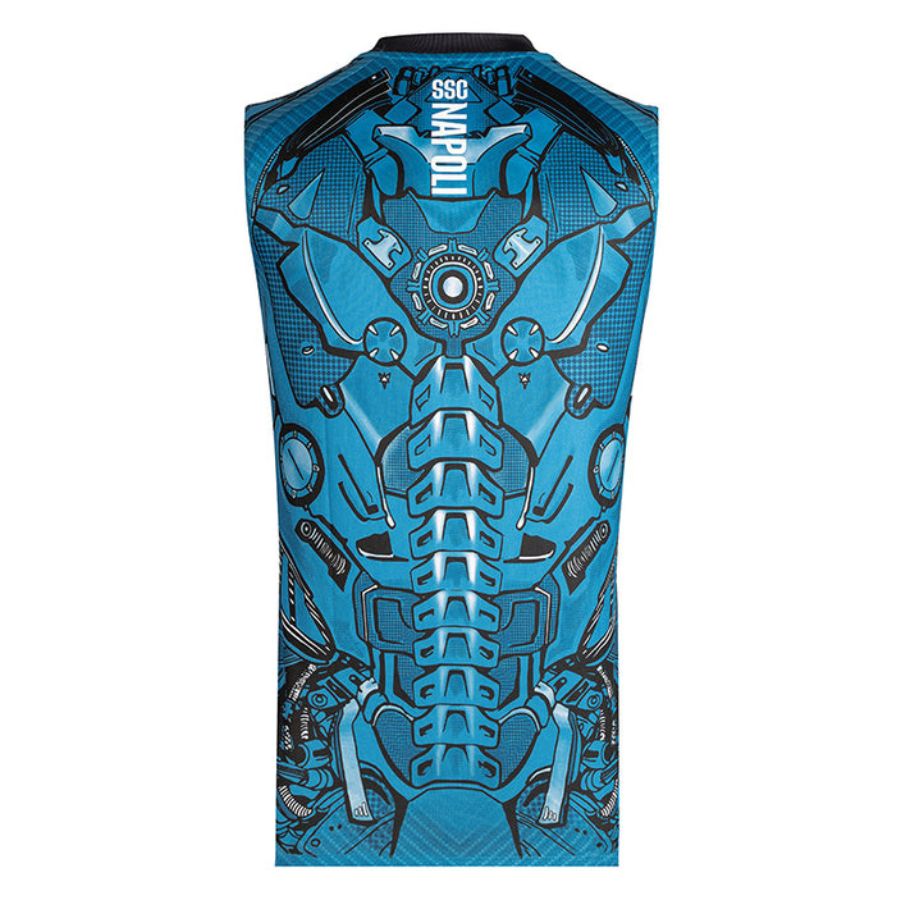 MAILLOT NAPLES 2025 2026 TRAINING BLEU Sans Manches (2)