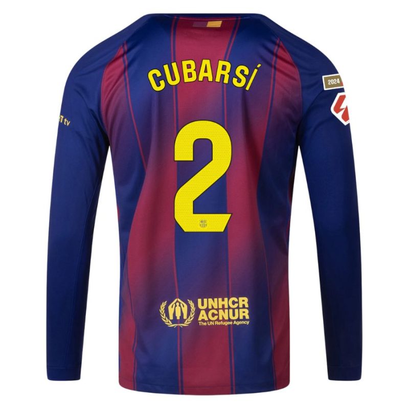 Maillot Barca Domicile 2025 2026 Cubarsi Manches Longues La Liga (2) Maillot Barca Domicile 2025 2026 Cubarsi Manches Longues La Liga