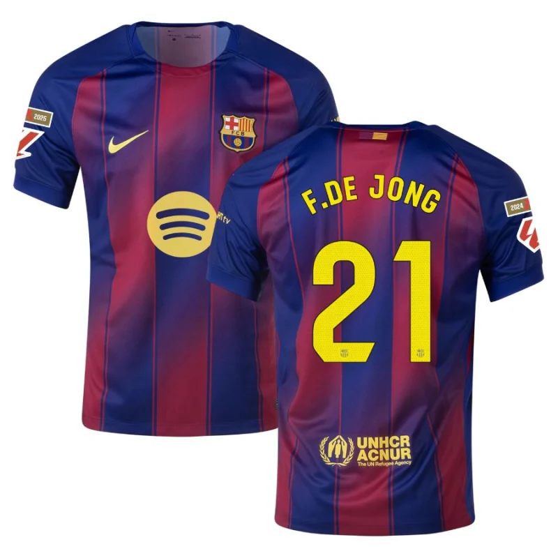 Maillot Barca Domicile 2025 2026 De Jong La Liga