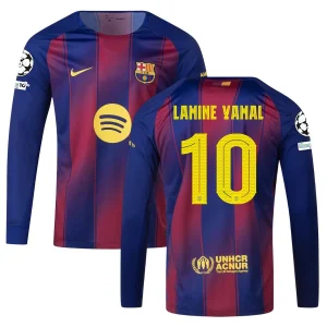 Camiseta local del Barça 2025-2026 Lamine Yamal manga larga UCL