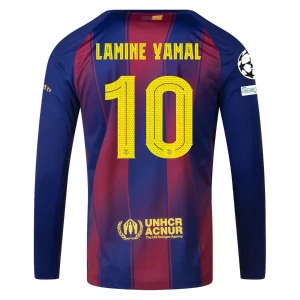 Camiseta local del Barça 2025-2026 Lamine Yamal manga larga UCL