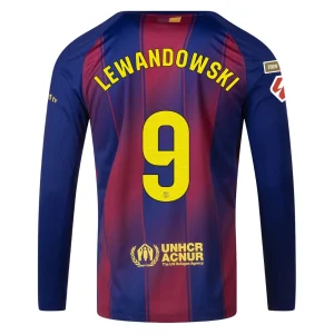 Camiseta Barça Local 2025 2026 Lewandowski Manga Larga La Liga