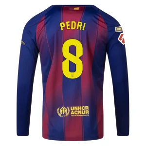 Camiseta Barça Primera 2025 2026 Pedri Manga Larga La Liga