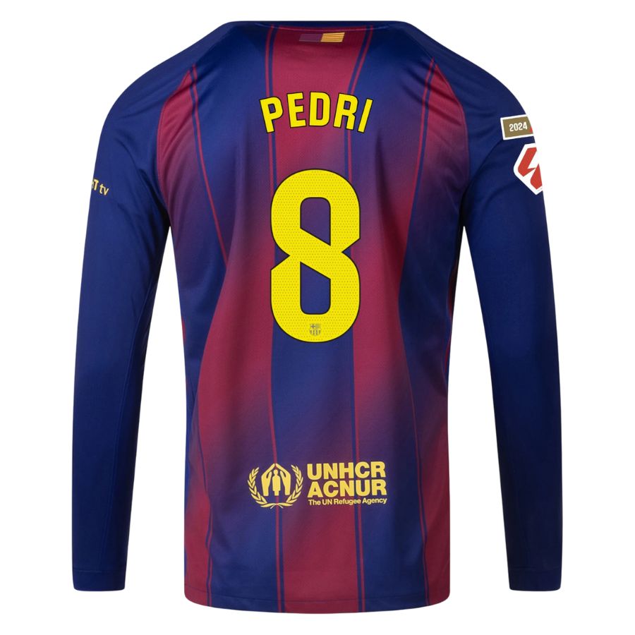 Maillot Barca Domicile 2025 2026 Pedri Manches Longues La Liga