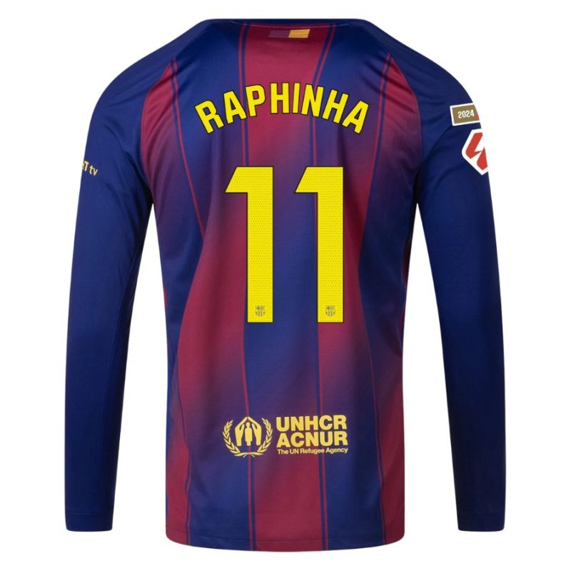 Maillot Barca Domicile 2025 2026 Raphinha Manches Longues La Liga (2) Maillot Barca Domicile 2025 2026 Raphinha Manches Longues La Liga