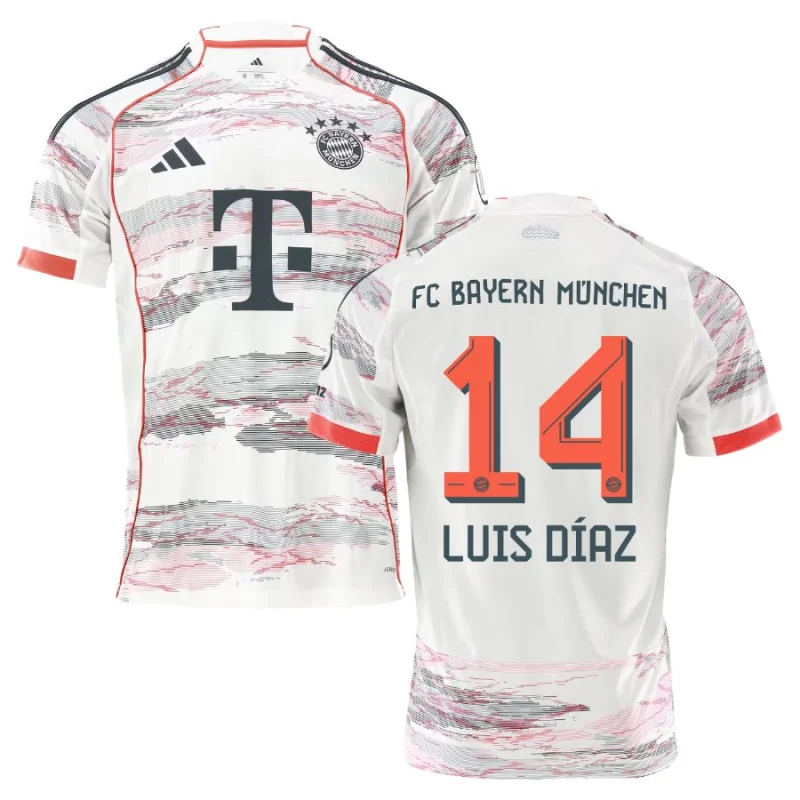 Bayern Munich Away Shirt 2025 2026 Luis Diaz