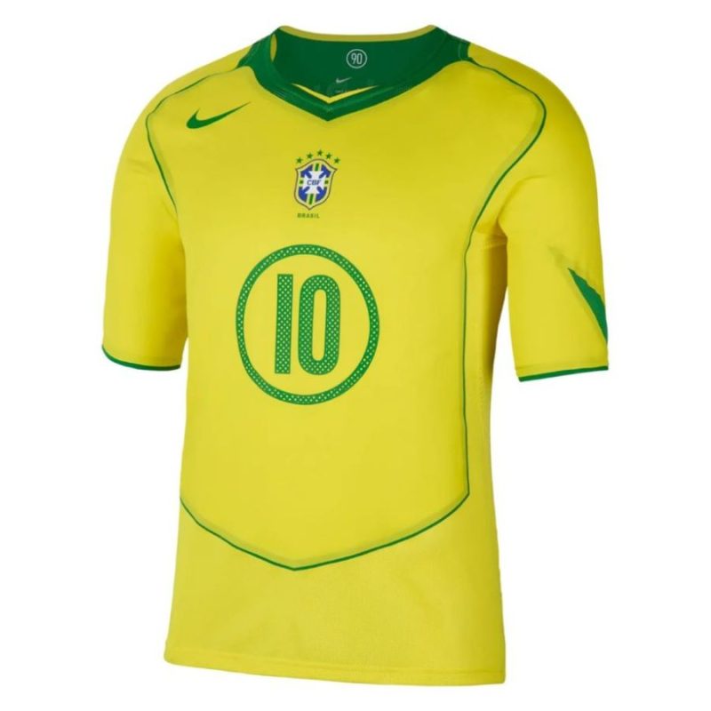 ブラジル ジャージ 2004 ロナウジーニョ 再入荷 合計 90