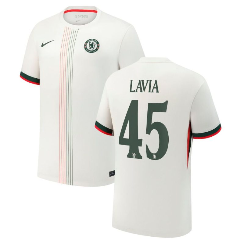 Maillot Chelsea Exterieur 2025 2026 Lavia (1) Maillot Chelsea Exterieur 2025 2026 Lavia