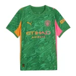 Camiseta local del Manchester City para niños 2025-2026, verde, de portero (1)